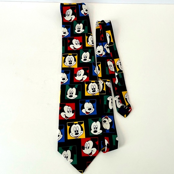 Mickey Unlimited Vintage Disney Tie Many Faces of Mickey Mouse - Picture 7 of 7